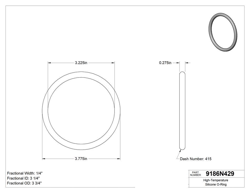 Technical drawing - 9186N429